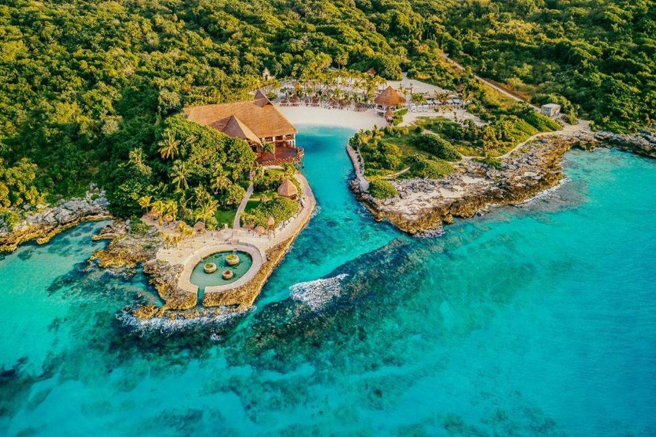 Occidental At Xcaret Destination Hotel Xcaret Park Luaran gambar Aerial view of the resort