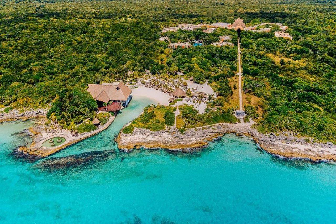 Occidental At Xcaret Destination Hotel Xcaret Park Luaran gambar Aerial view of Xel-Há