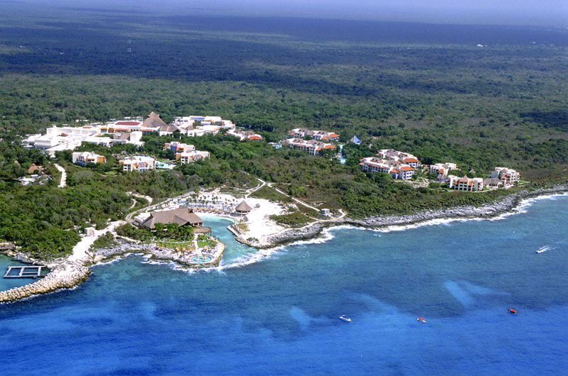 Occidental At Xcaret Destination Hotel Xcaret Park Luaran gambar Aerial view of Xcarett