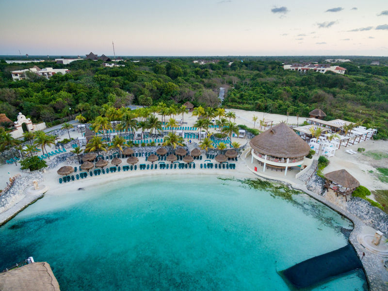 Occidental At Xcaret Destination Hotel Xcaret Park Luaran gambar Aerial view of Xel-Há